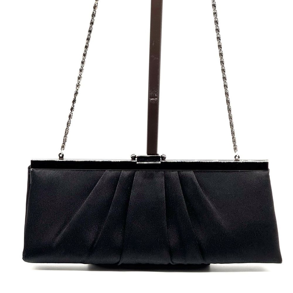 JESSICA McCLINTOCK BLAIRE SATIN CLUTCH BAG PURSE.